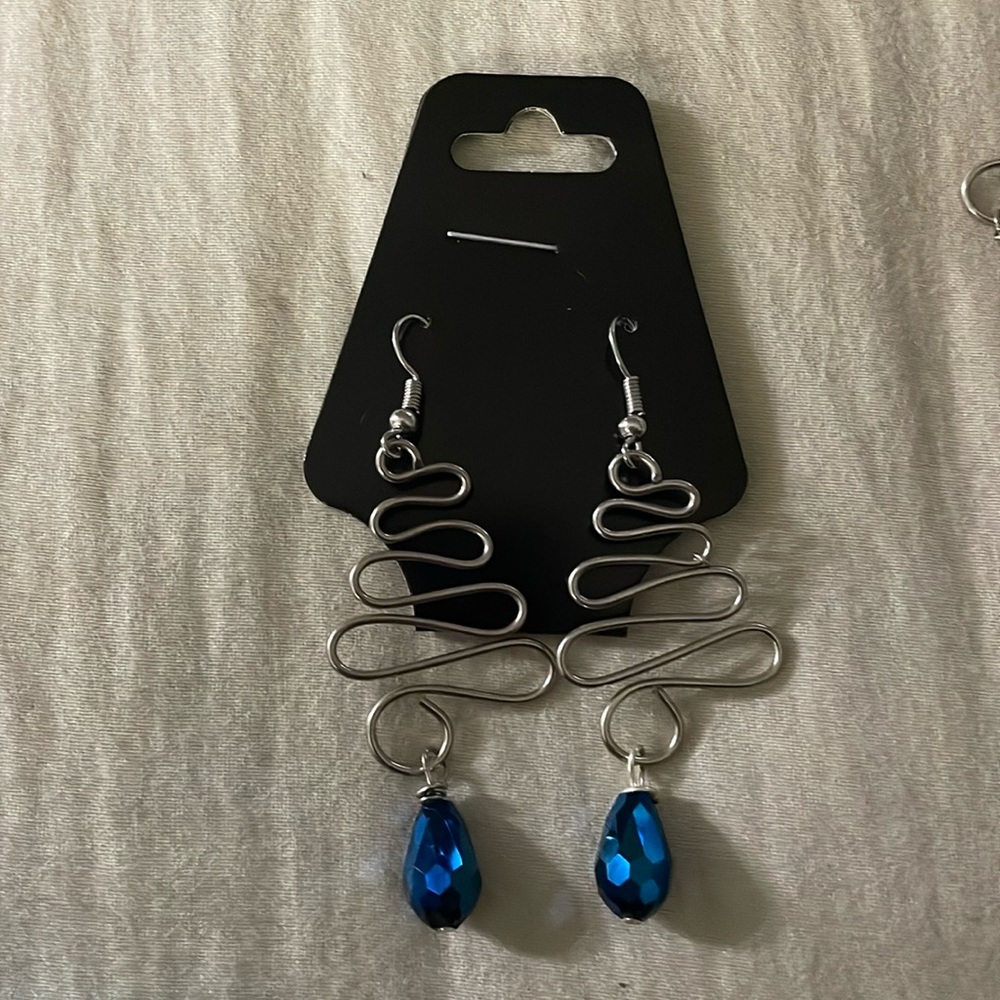 Tree drop earrings